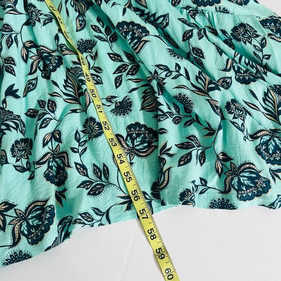 Lane Bryant Floral Print Tie Sleeve Tiered Maxi Dress Size 22 NEW - Picture 9 of 10